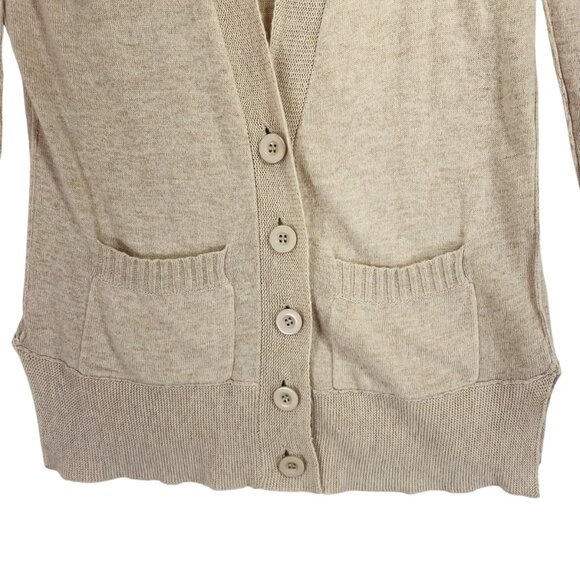 Costa Blanca cotton, nylon, angora Cardigan Knit Sweater color beige - large - Picture 14 of 16